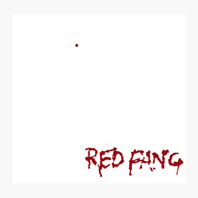 Red Fang (Fang) Throw Pillow