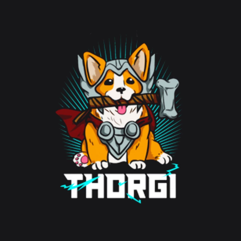 Thorgi: Chien Corgi Superhéros Homme Sweat à capuche