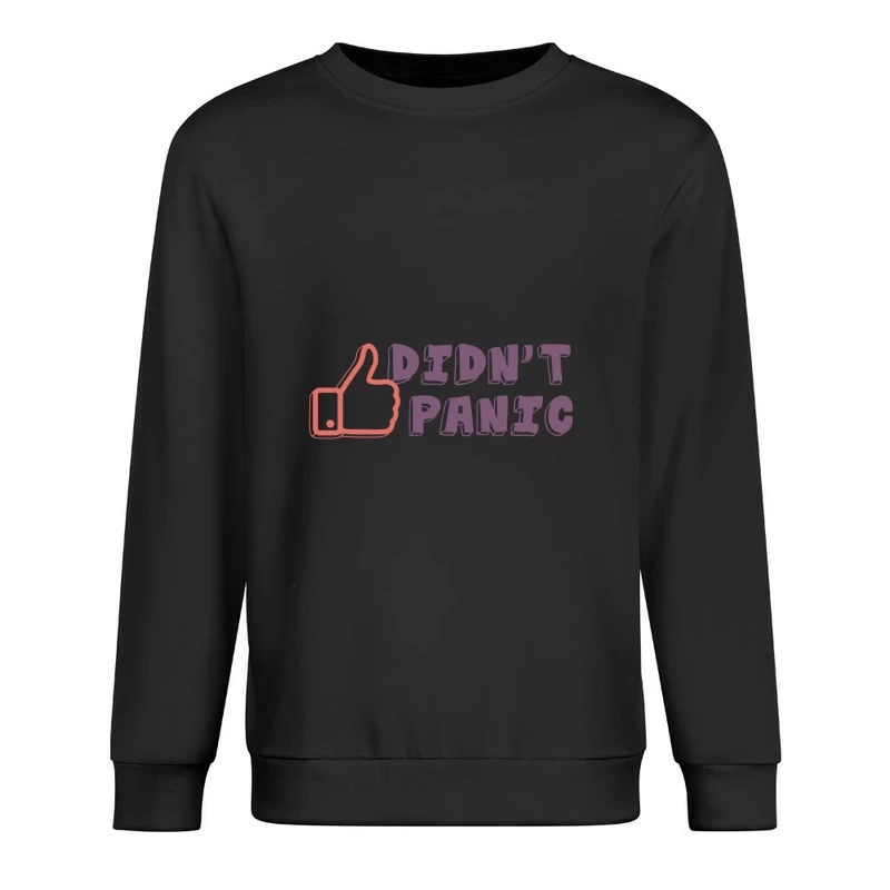 Design de pouce positif avec texte motivant Homme Sweat-shirt à enfiler