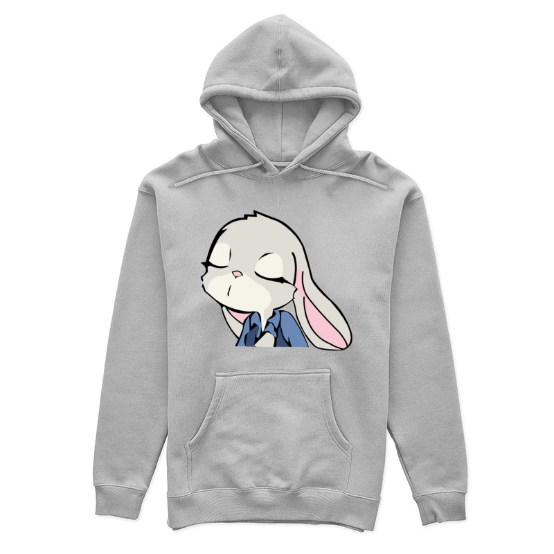Süßes animiertes Kaninchen mit Hemd Damen Pullover Hoodie