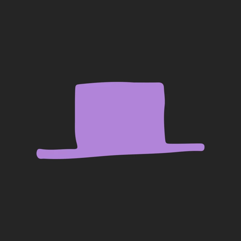 Chapeau haut de forme violet Homme Sweat-shirt à enfiler