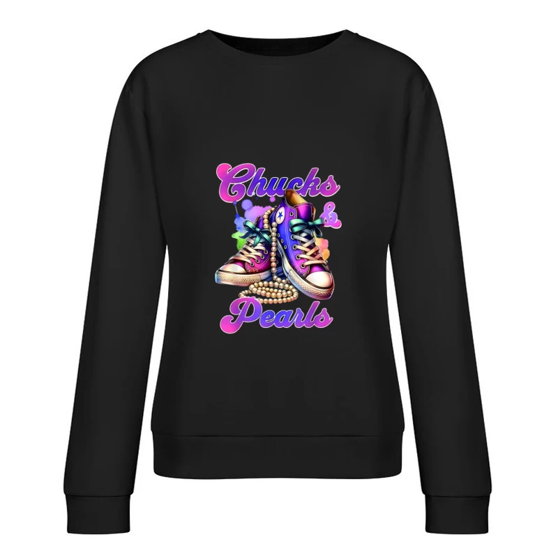Chuck colorés avec des perles Femme Sweat-shirt à enfiler