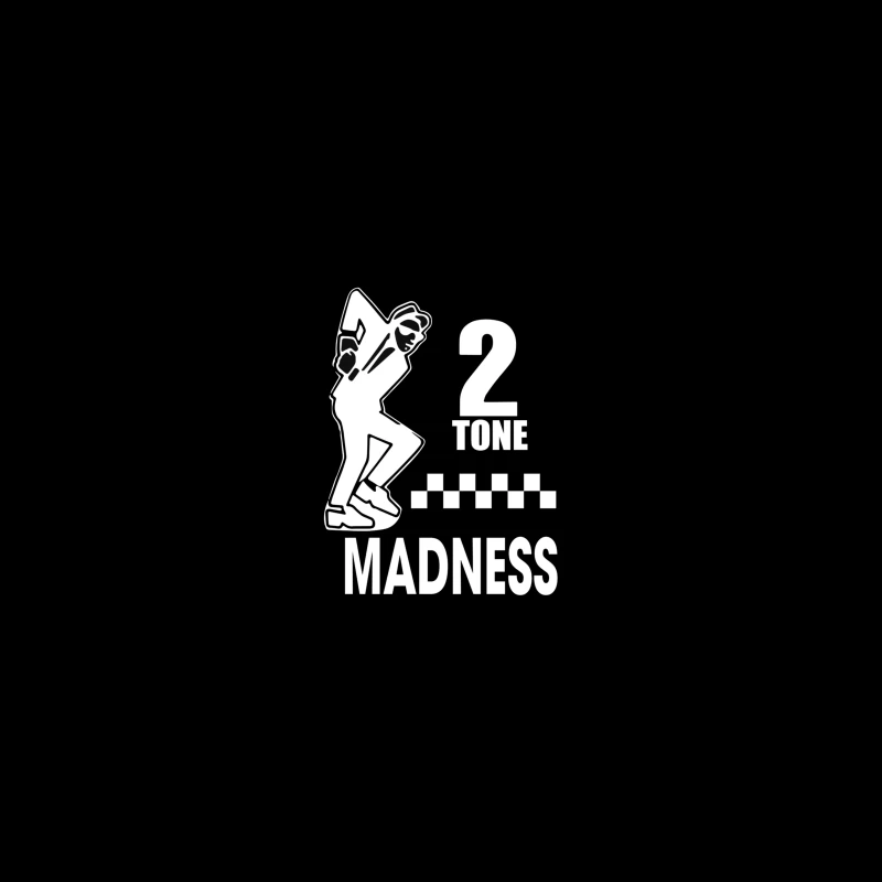 2 Tone Madness Band Logo with Dancing Mascot Desk Mat