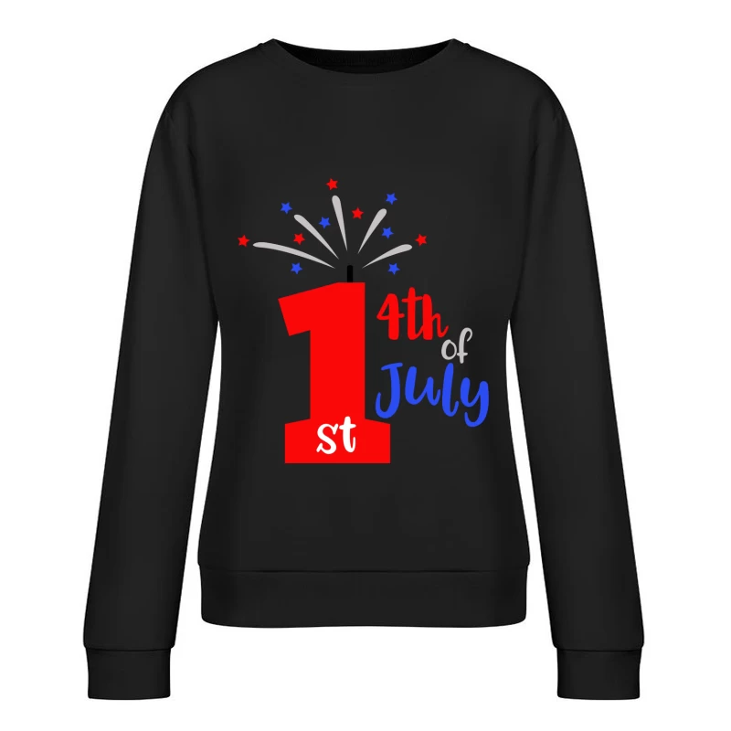 Célébration du Premier 4 Juillet Femme Sweat-shirt à enfiler