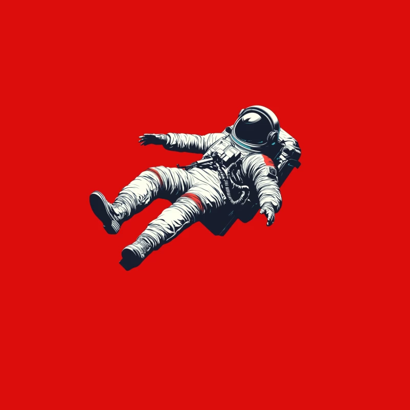 Floating Astronaut in Zero Gravity Space Exploration Male Tank Top