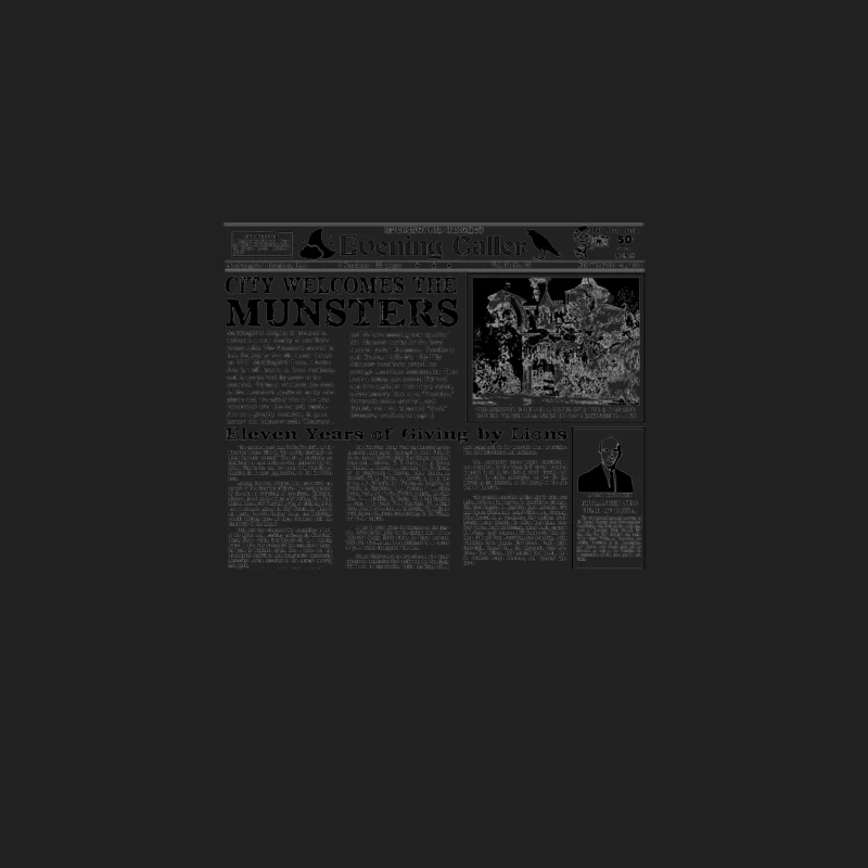 Munsters newspaper Bucket Hat