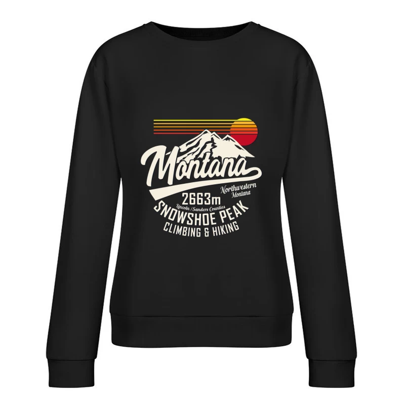 Montana Snowshoe Peak für Klettern und Wandern Damen Pullover Sweatshirt