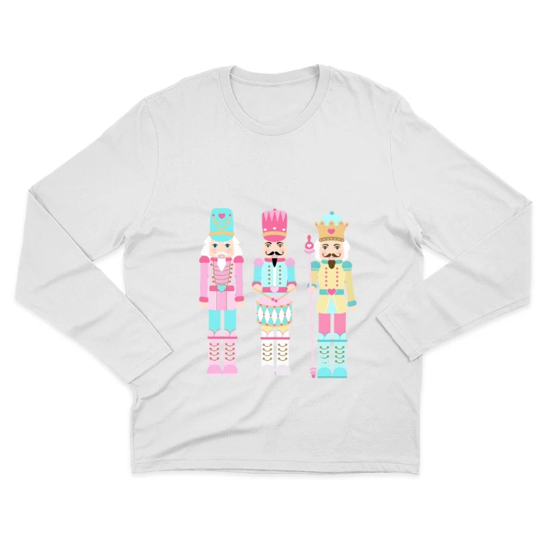 Figurines de casse-noisettes colorées Homme Manches Longues T-Shirt