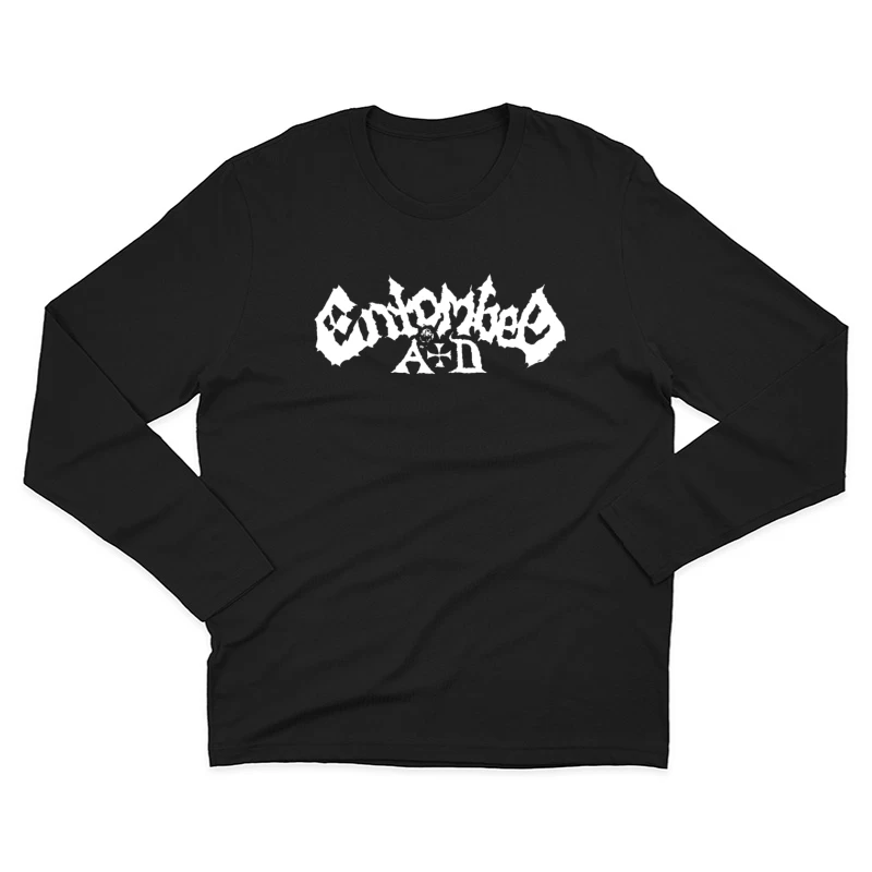 Entombed White Logo Male Long Sleeve T-Shirt