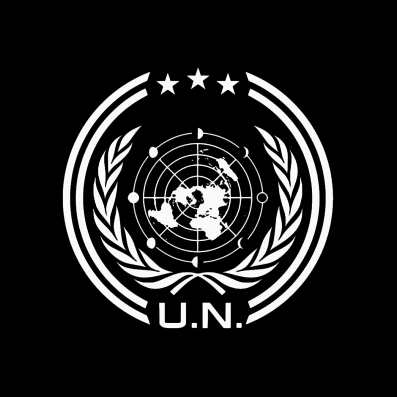 UN Logo Retro Pin