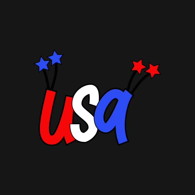 Design USA patriotique coloré Femme T-Shirt