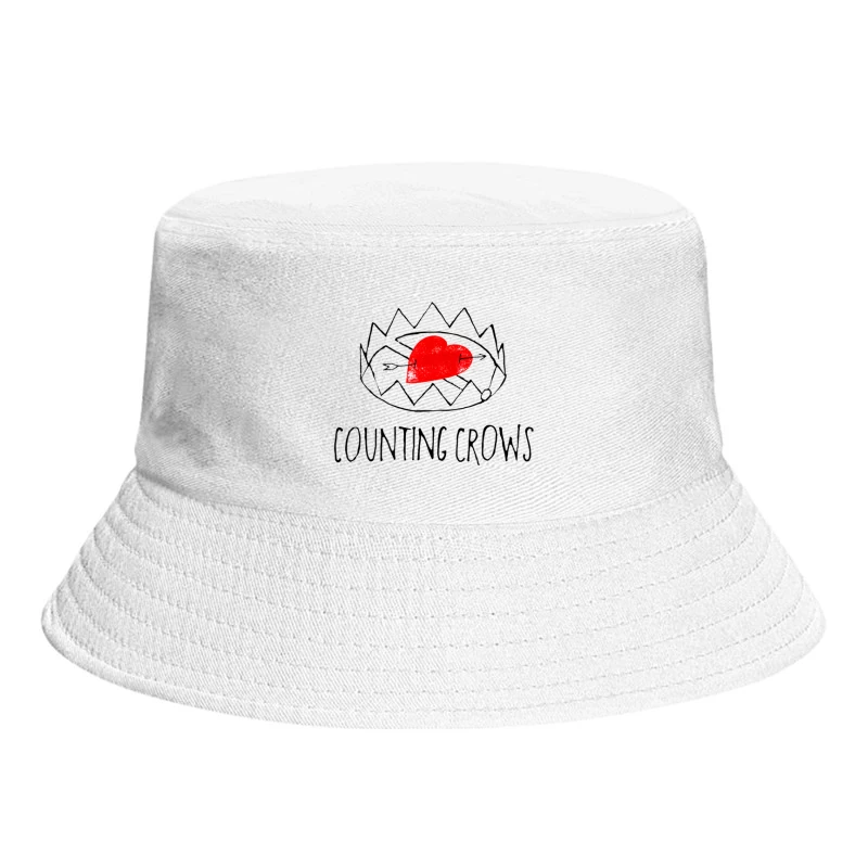 Counting Crows White Love Trap Bucket Hat