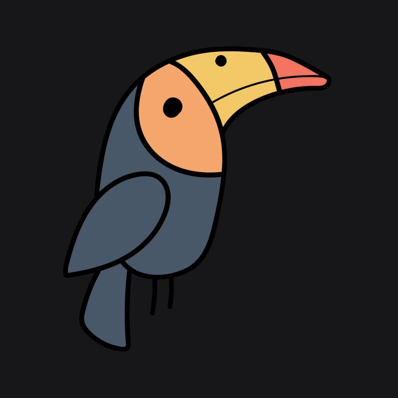 Image d'un toucan stylisé Homme Sweat à capuche