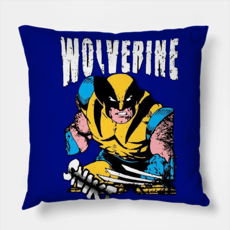 Comic Book Character - Wolverine Throw Pillow