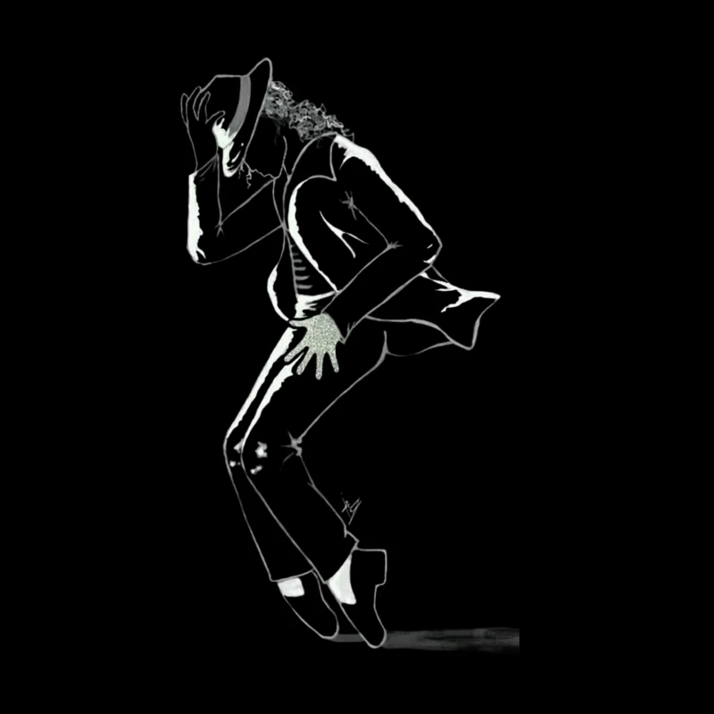 Dynamic Dance Silhouette Throw Pillow