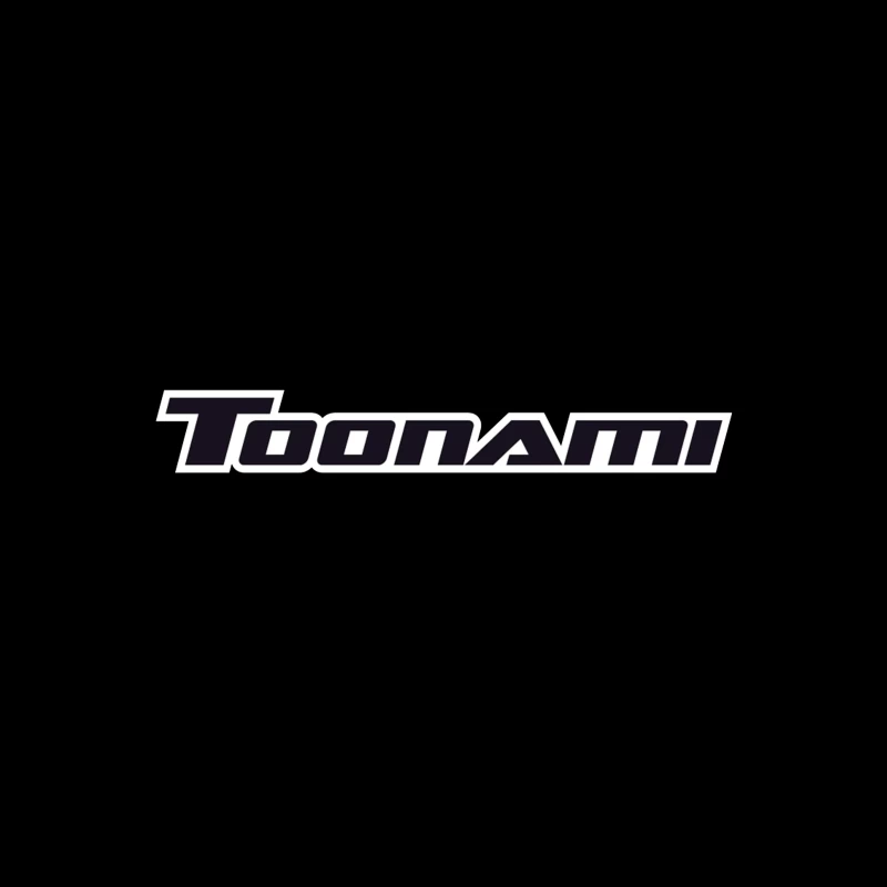 Toonami Black Text Logo - Cartoon Network's Anime Programming Block Desk Mat