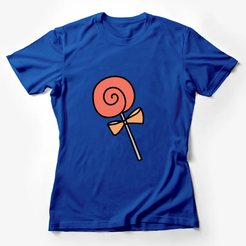 Lollipop colorée avec nœud Femme T-Shirt