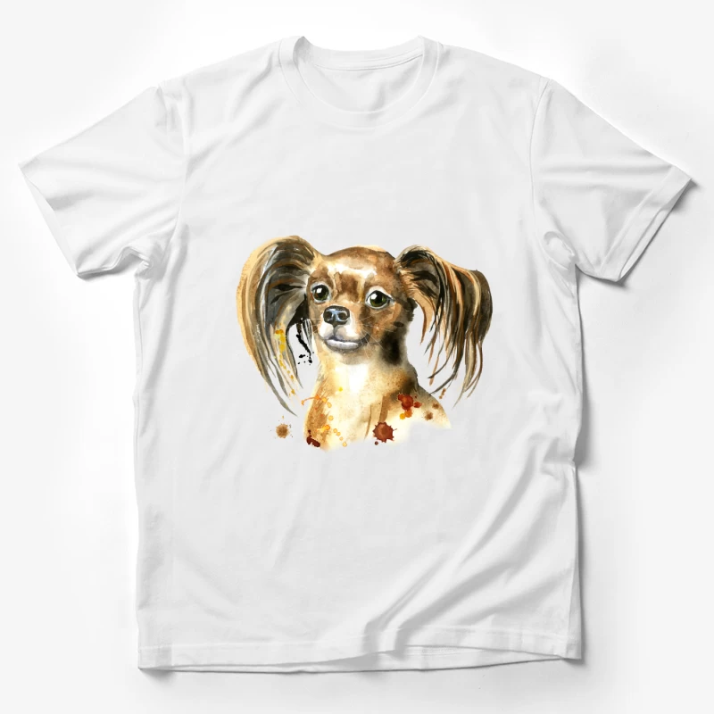 Portrait artistique de chien mignon Homme T-Shirt
