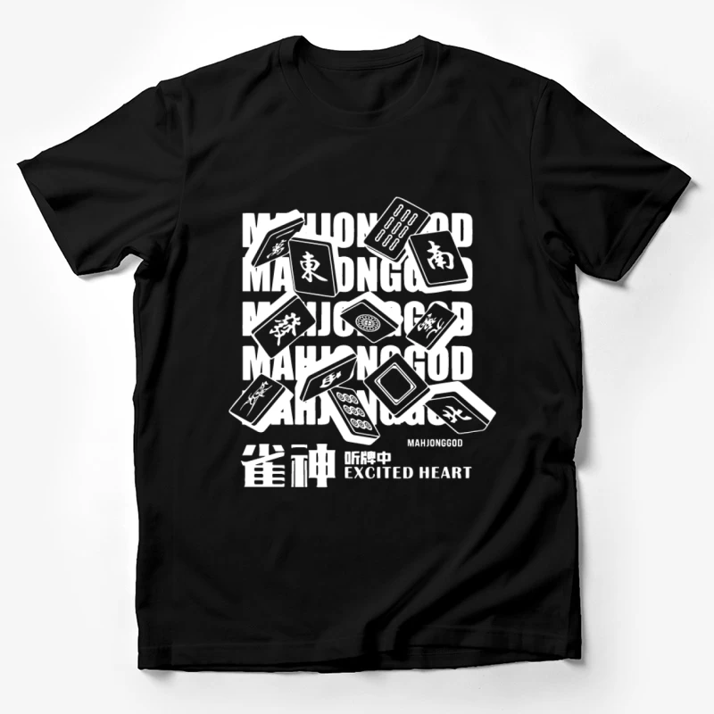 Mahjong-Spielsteine im Flug Herren T-Shirt