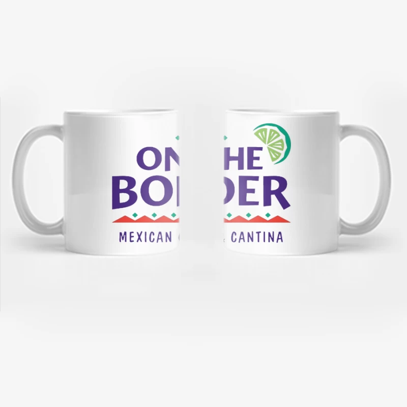 On The Border Mexican Grill & Cantina Restaurant Logo Coffee Mug