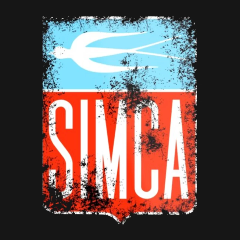 Vintage Simca old bird emblem