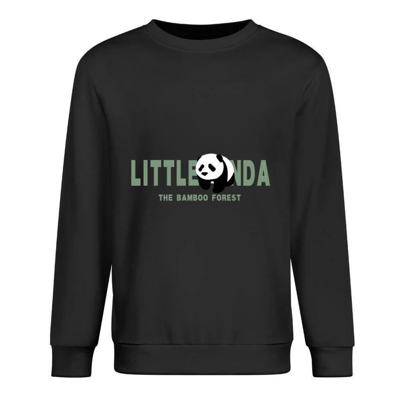 Kleiner Panda im Bambuswald Logo Herren Pullover Sweatshirt