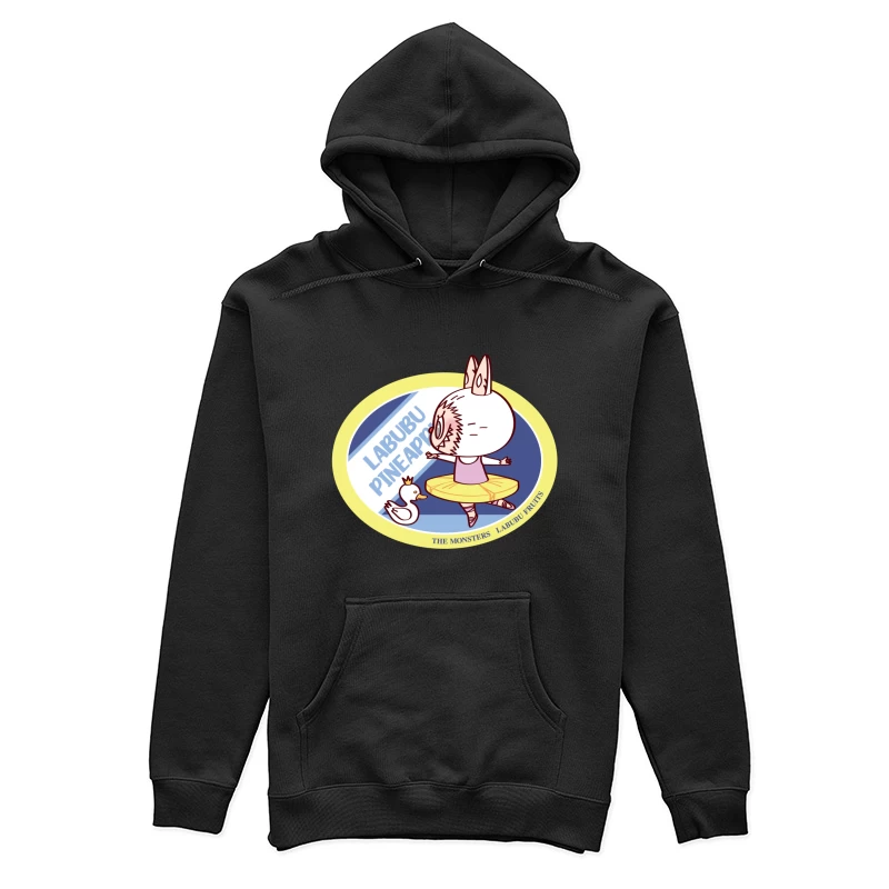 Labubu mit Krone und Ente Damen Pullover Hoodie