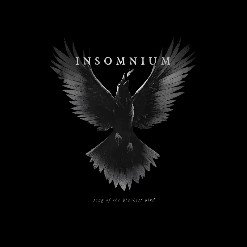 Insomnium The Blackest Bird Throw Pillow