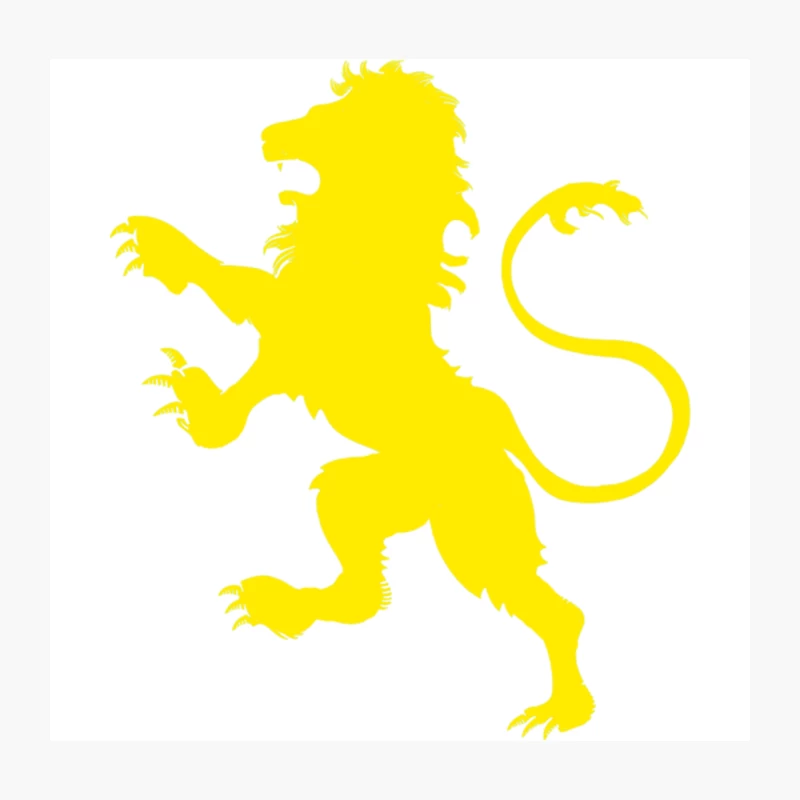 Captain Britain_s Lion Rampant Chest Insignia Throw Pillow