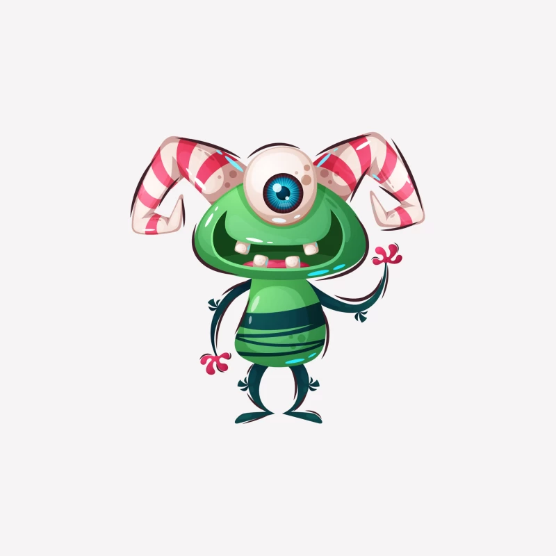 Monstre cyclope joyeux Femme T-Shirt