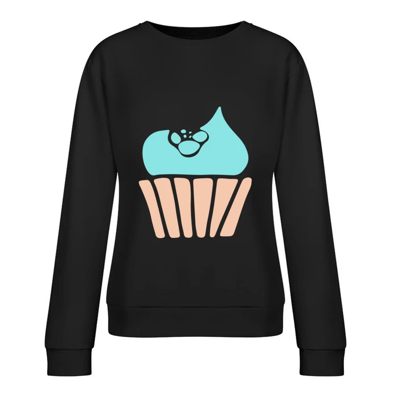 Cupcake Pattes de Chat Femme Sweat-shirt à enfiler