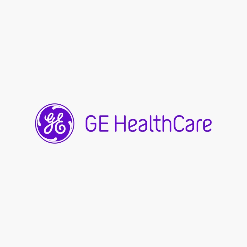 GE Healthcare Corporate Logo in Purple Cotton Tote Bag