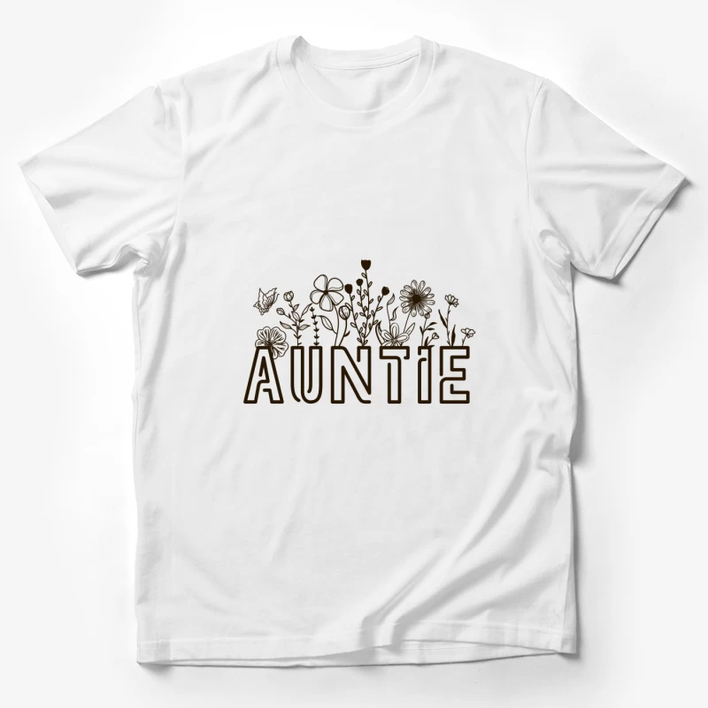 Auntie Blumen Design Herren T-Shirt