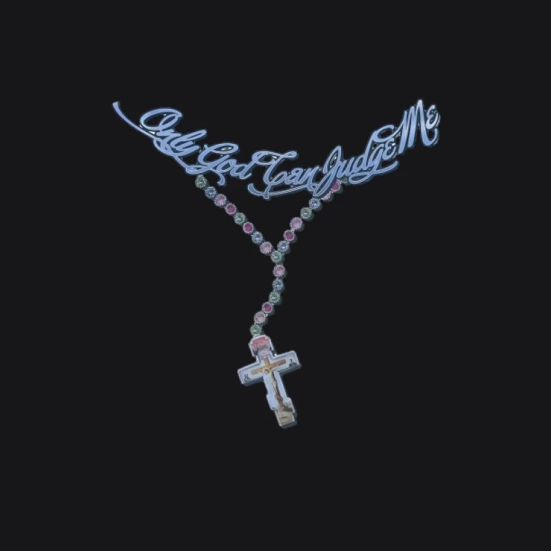 Chapelet avec croix et phrase Homme Sweat à capuche