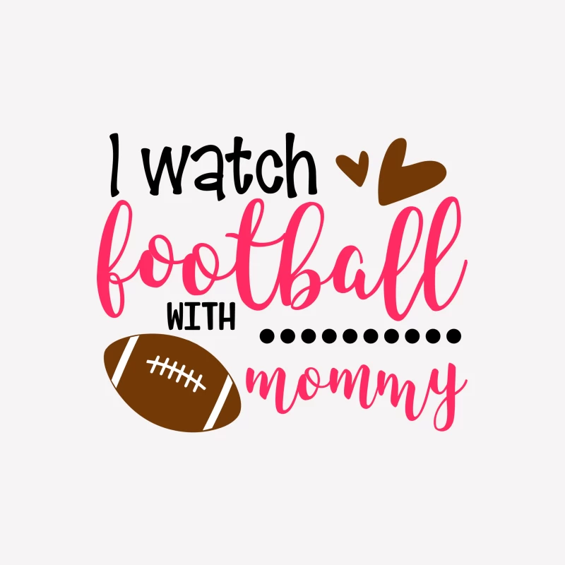 Regarder le football avec maman Femme T-Shirt