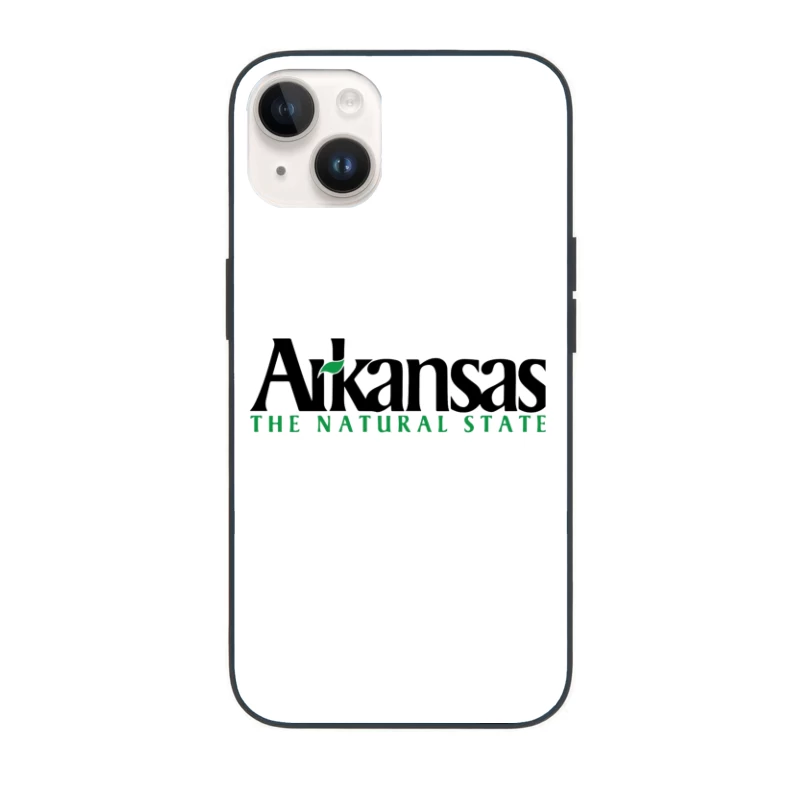 Arkansas Natural State Official Tourism Logo Design iPhone Case