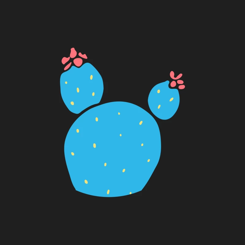 Cactus bleu avec fleurs rouges Homme Débardeur