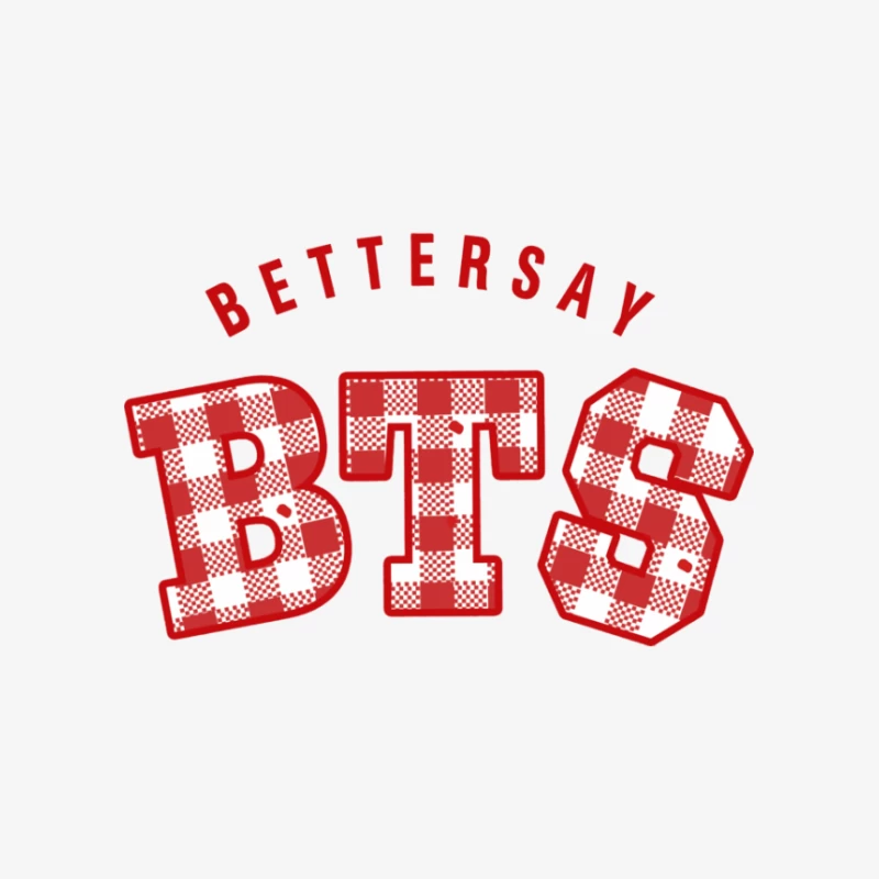 BTS Karomuster Design Herren Pullover Sweatshirt