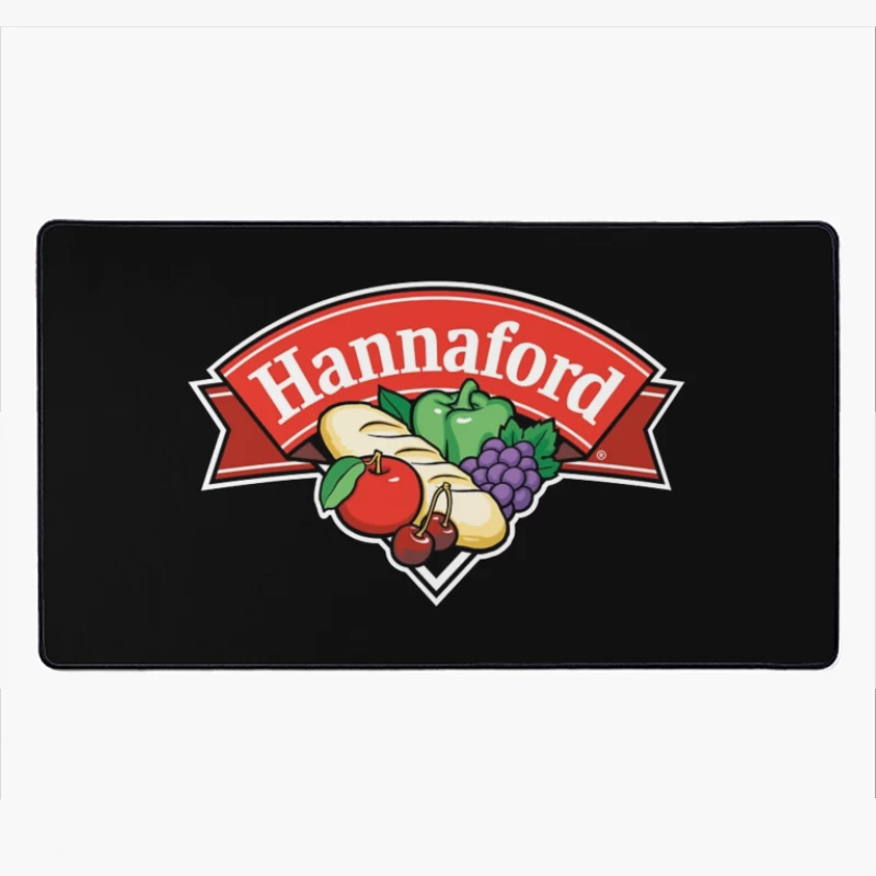 Hannaford Supermarket Logo with Fresh Produce Design Desk Mat