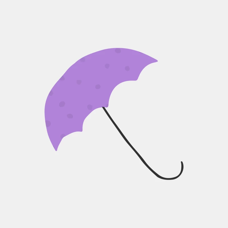 Ombrelle violette avec motifs Homme Débardeur