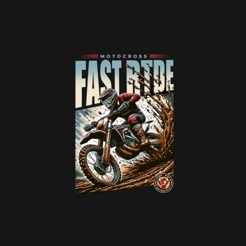 Course rapide de motocross dans la boue Homme Manches Longues T-Shirt