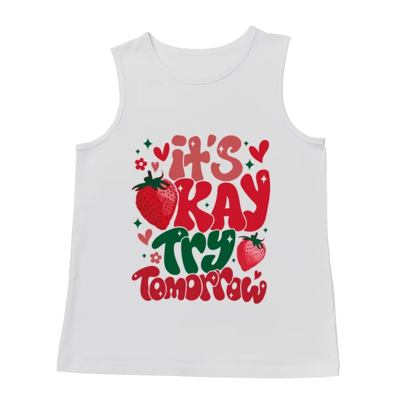 Motivierendes Design mit Erdbeeren Herren Tanktops