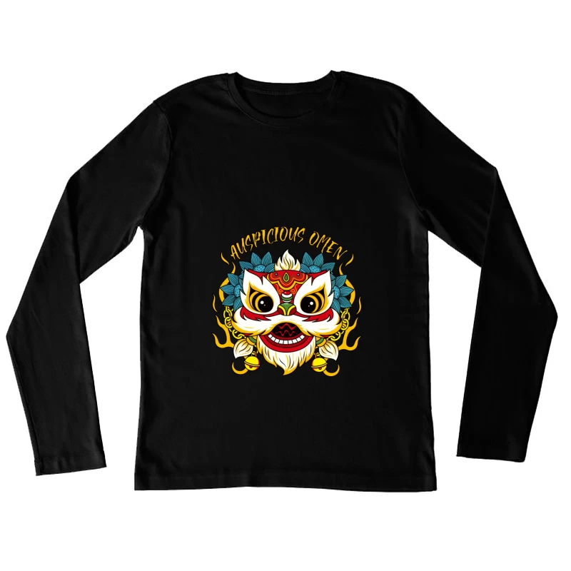 Vielversprechendes Omen Löwenkopf Damen Langarm T-Shirt