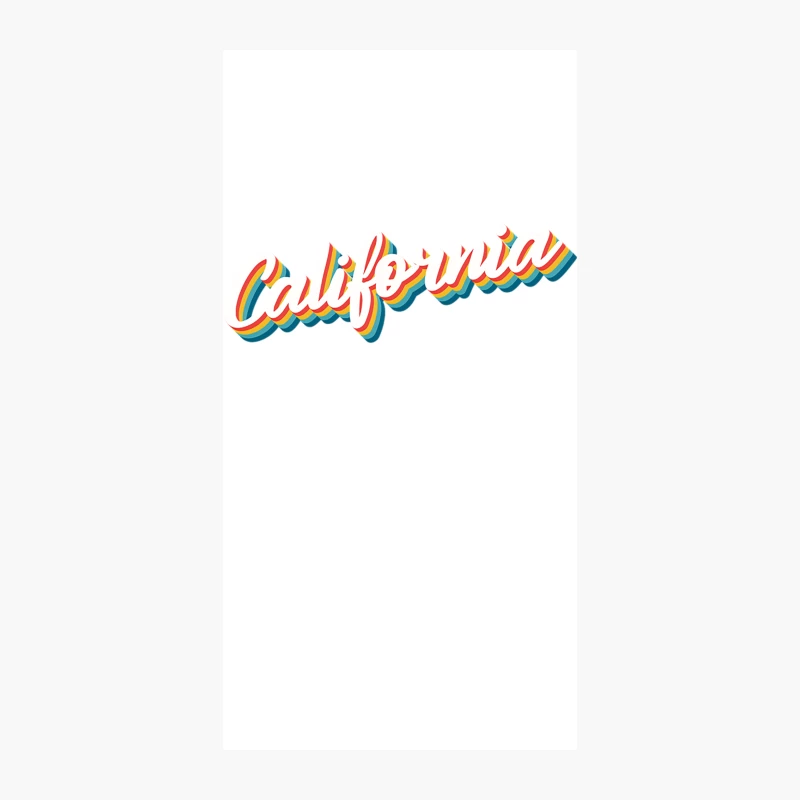 1980s Vintage Style  California Aesthetic Typography iPhone Case