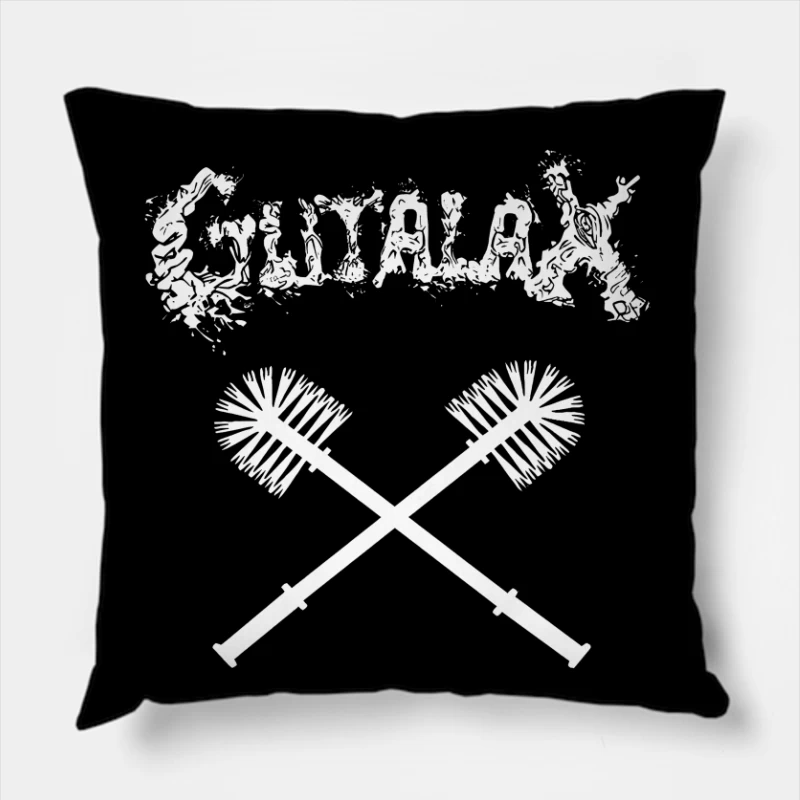 Gutalax Toilet Brushes Throw Pillow