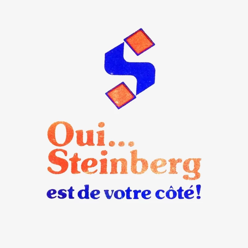 Vintage French Political Campaign Logo for Steinberg Male Long Sleeve T-Shirt