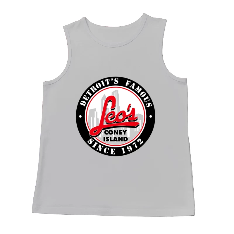 Leo's Coney Island - Detroit's Famous Restaurant Logo Since 1972 Male Tank Top