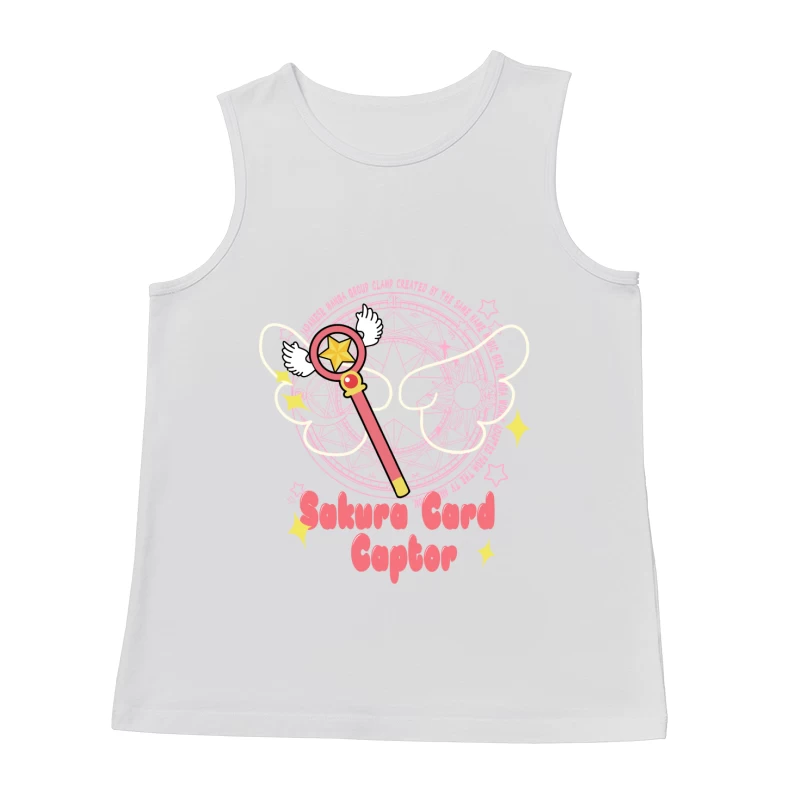 Sakura Zauberstab und Kreis Herren Tanktops