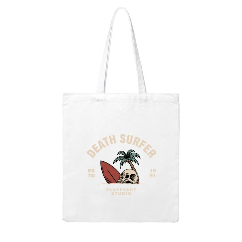 Death Surfer Studio Logo Cotton Tote Bag