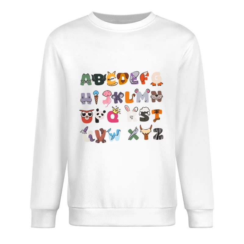 Tieralphabetbuchstaben Herren Pullover Sweatshirt